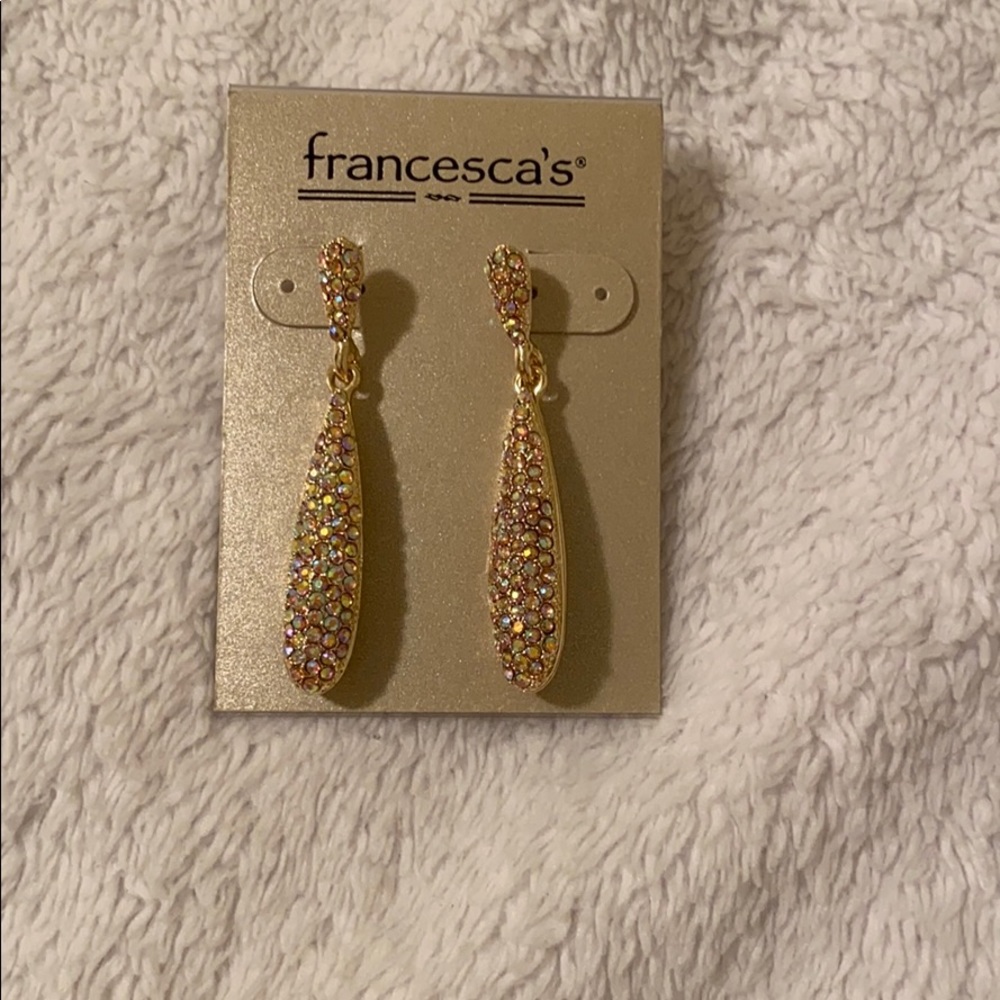 NWT! Francesca’s Gold Earrings